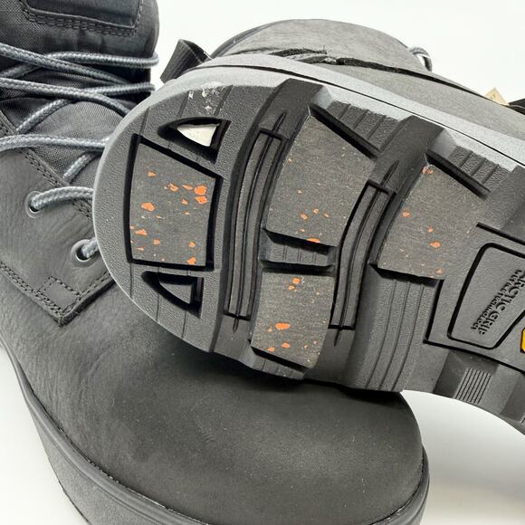 Kamik Mens Spencer Mid Boots US 11 EU 44 Black Leather Waterproof NIB main image 4